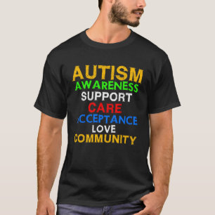 Camiseta Aliado da Aceitação do Suporte à Consciência do Au