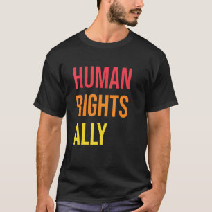 Camiseta Aliado dos Direitos Humanos Justiça Social Liberda