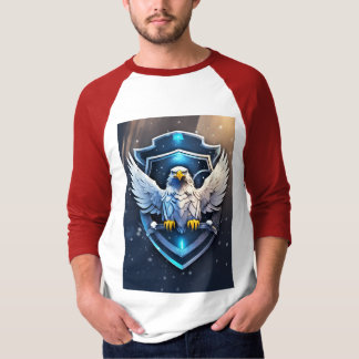 Camiseta Aliança de Frostwing: Emblem Futuralista da Águia-