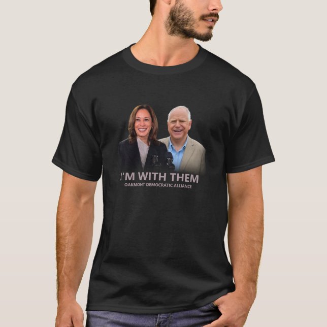 Camiseta Aliança Democrática Oakmont Estou com eles (Frente)