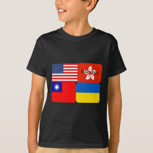 Camiseta Aliança Liberdade EUA Hong Kong República Taiwan U