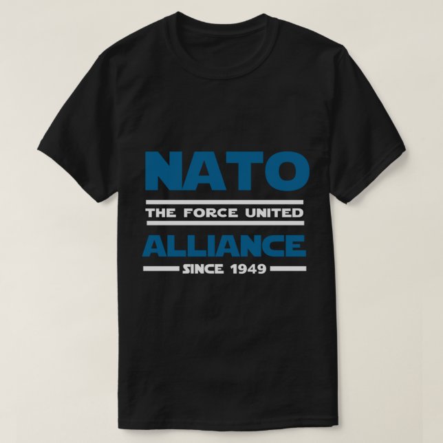 Camiseta Aliança Nato Suecia Finlândia Atlântico Norte (Frente do Design)