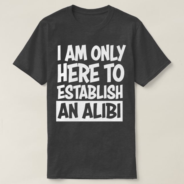 Camiseta Alibi (Frente do Design)