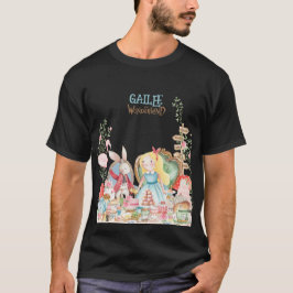 Camiseta Alice Adventures em Woderland Birthday Tea Party