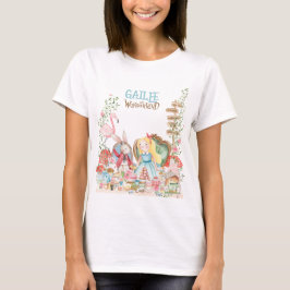 Camiseta Alice Adventures em Woderland Birthday Tea Party