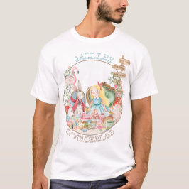 Camiseta Alice Adventures em Woderland Birthday Tea Party
