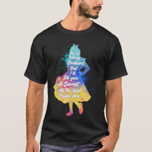 Camiseta Alice Colorida De Aquarela Na Terra Das Maravilhas