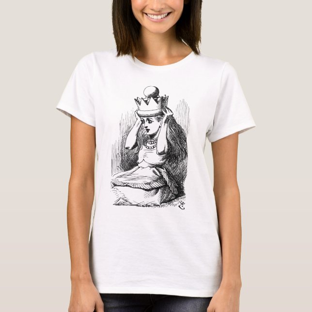 Camiseta Alice com uma coroa (Frente)