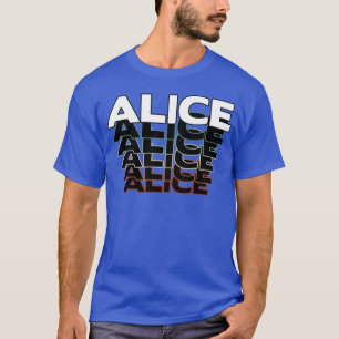 Camiseta Alice Divertida Retro Vintage Pôr do sol Alice 80s