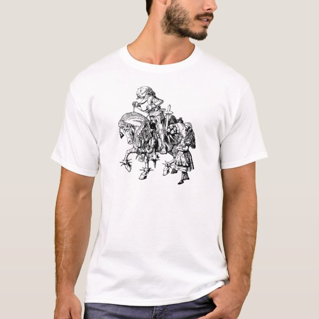 Camiseta Alice e o cavaleiro branco (Frente)