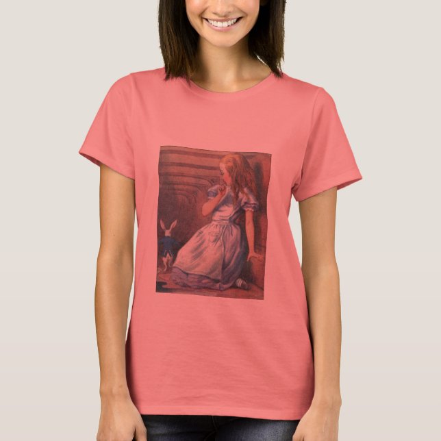 Camiseta Alice e o Coelho Branco (Frente)