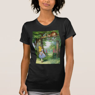 CAMISETA ALICE E O GATO DE CHESHIRE