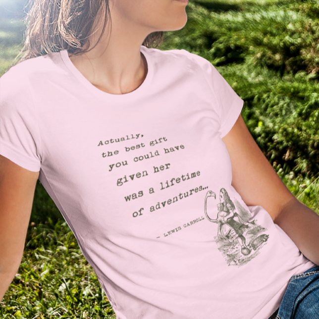 Camiseta Alice em citações da aventura do país das (Criador carregado)