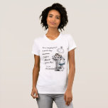 Camiseta Alice em citações do país das maravilhas<br><div class="desc">"Não é nenhum uso que vai para trás ontem,  porque eu era uma pessoa diferente então." 
- Lewis Carroll,  Alice no país das maravilhas
** Disponível em muitos estilos e cores!</div>