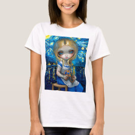 Camiseta "Alice em um Noturno de Van Gogh"