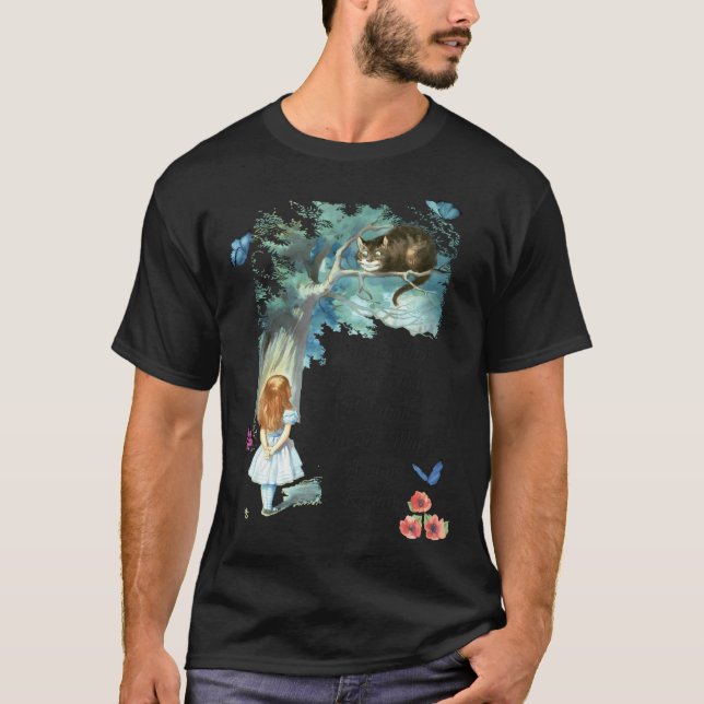 Camiseta Alice In Wonderland Citação - Imaginação (Frente)