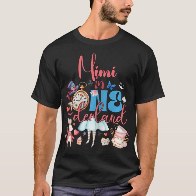 Camiseta Alice Mimi Na Família Aniversário De Onederland (Frente)