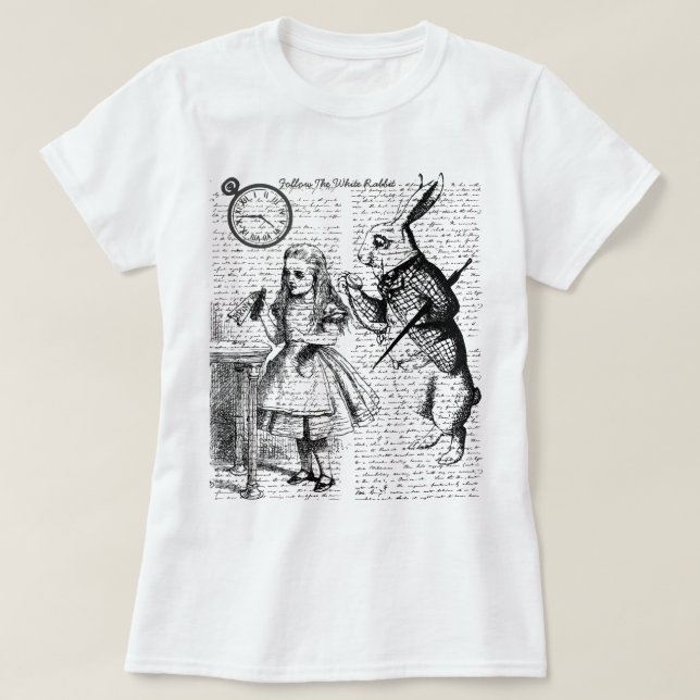 Camiseta Alice no País das Maravilhas (Frente do Design)