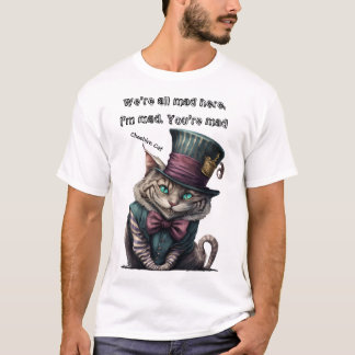 Camiseta Alice no País das Maravilhas Cheshire Cat