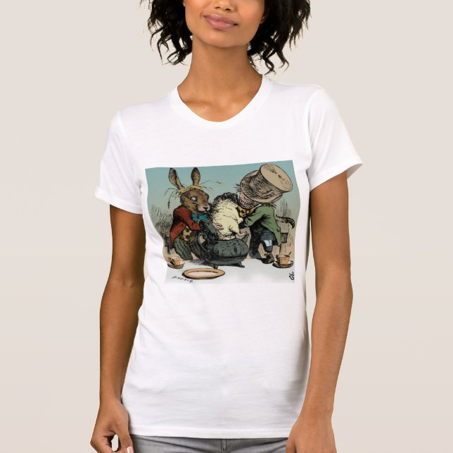 Camiseta Alice no País das Maravilhas Dormouse no Bule (Frente)