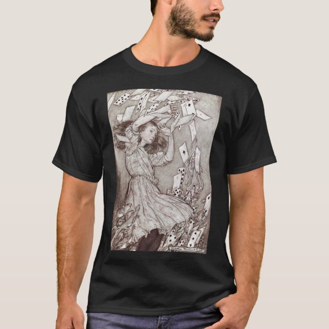 Camiseta Alice No País Das Maravilhas Lewis Carroll Rackham (Frente)