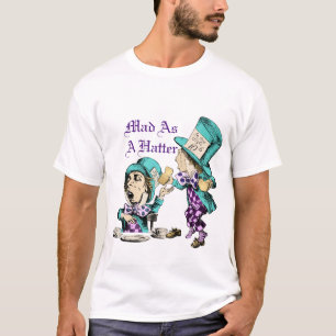 Camiseta Alice no País das Maravilhas Mad Hatter Engraçado