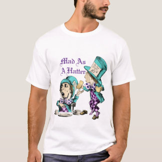 Camiseta Alice no País das Maravilhas Mad Hatter Engraçado