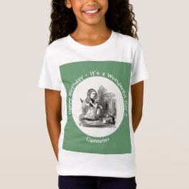 Camiseta Alice no Partido das Maravilhas - Alice e o Kitten