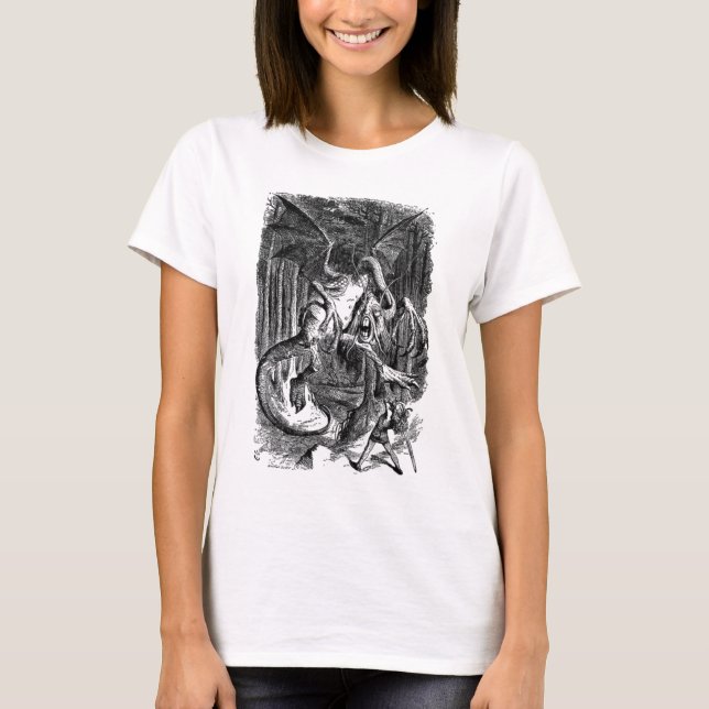 Camiseta Alice & o Jabberwocky (Frente)