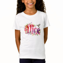 Alice - Personalised Shirt  - For Kids