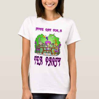 Camiseta Alice tem uma festa no chá