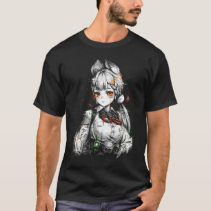 Camiseta Alice Thymefield ZZZ Cabelo Prateado Orelhas de Co