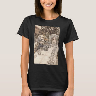 Camiseta Alice Vintage numa Festa de Chá Maluca por Arthur