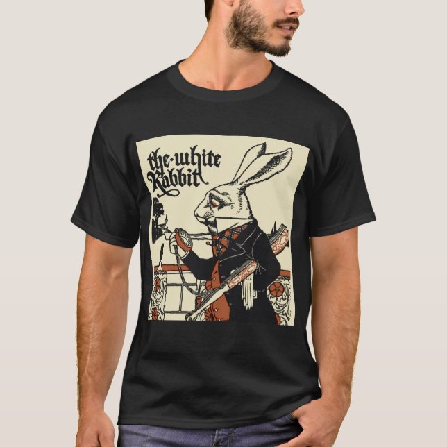 Camiseta Alice White Rabbit Classic Wonderland (Frente)