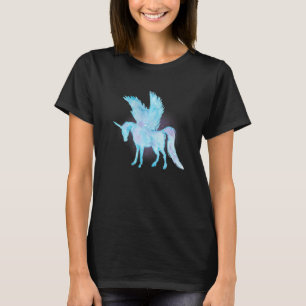 Camiseta Alicorn Pegasus Watercolor Fantasy Mística Mística