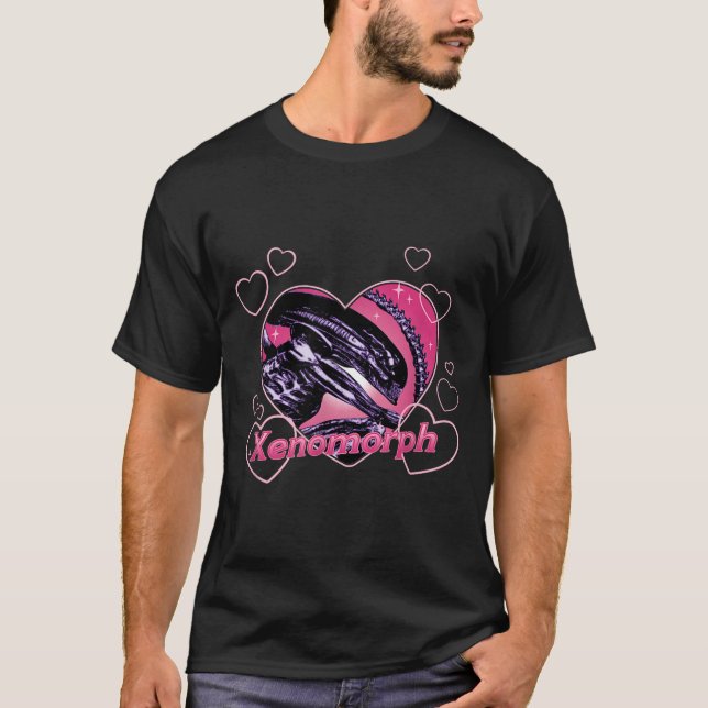 Camiseta Alien 3 Valentine's Day Loving Xenomorph Heart Rtr (Frente)