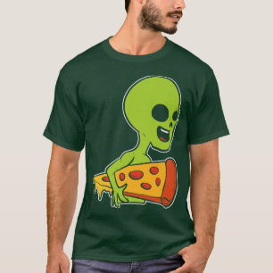 Camiseta Alien and Pizza Pizza Lover Premium T-Shirt