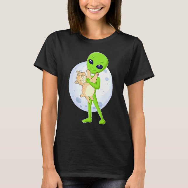 Camiseta Alien And The Cat Ufo 51 Area Ive Always Believed  (Frente)