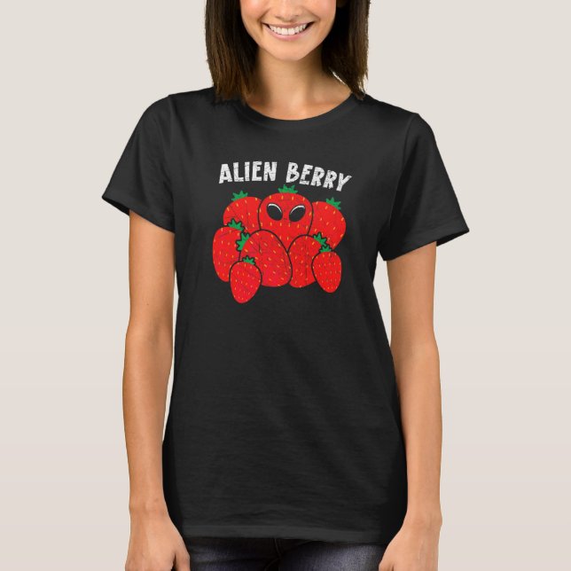Camiseta Alien Berry Morango  Morango Extraterrestre (Frente)