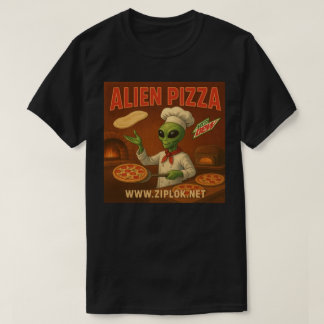 Camiseta Alien Pizza - T-Shirt