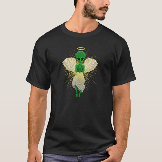 Camiseta Alien Rapture Extraterrestrial Angel For UFO Alien (Frente)