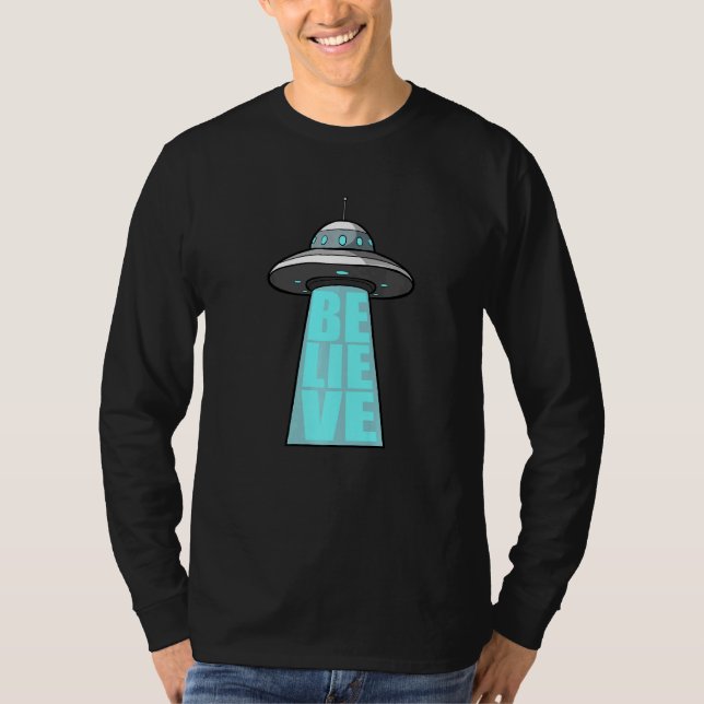 Camiseta Alien UFO Believe  (Frente)