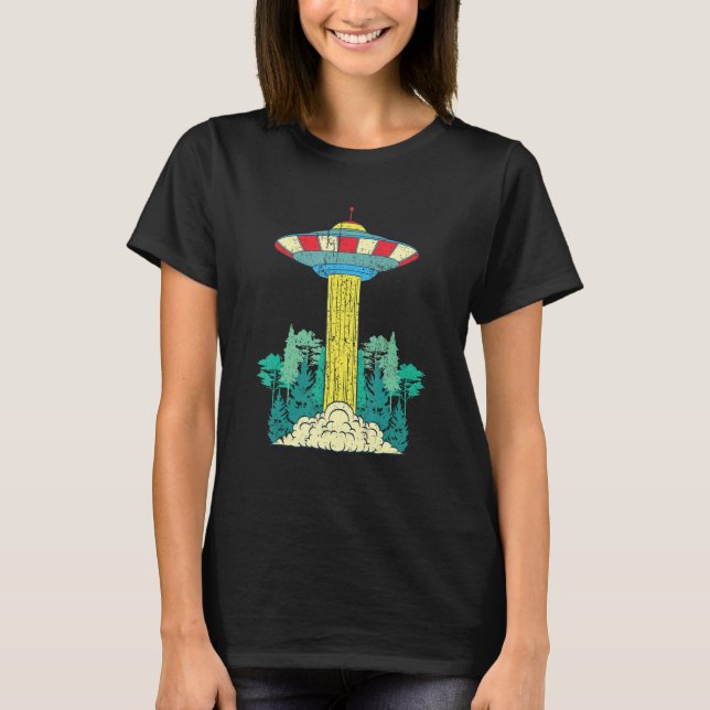Camiseta Alien Unidentified Flying Object Sci Fi Nature For (Frente)