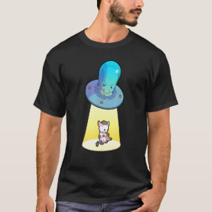 Camiseta Alienígena Abdução De Vacas Extraterrestres Ufo Co