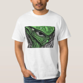 Camiseta Alienígena Abstrato assustadora