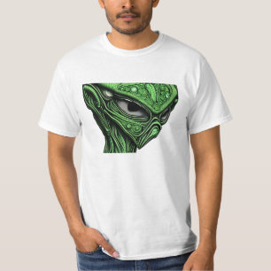 Camiseta Alienígena Abstrato assustadora