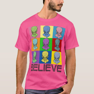 Camiseta Alienígena Acredita Que Eu Aliens No Dia Anterior