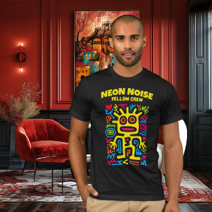 Camiseta Alienígena Amarelo Neon – Personagem Funky de Arte