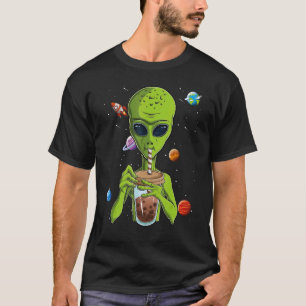 Camiseta Alienígena Borracha Tea Booba Ufo Extraterrestri