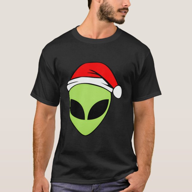 Camiseta Alienígena Cabeça Alienígena Rave Verde Acredite E (Frente)
